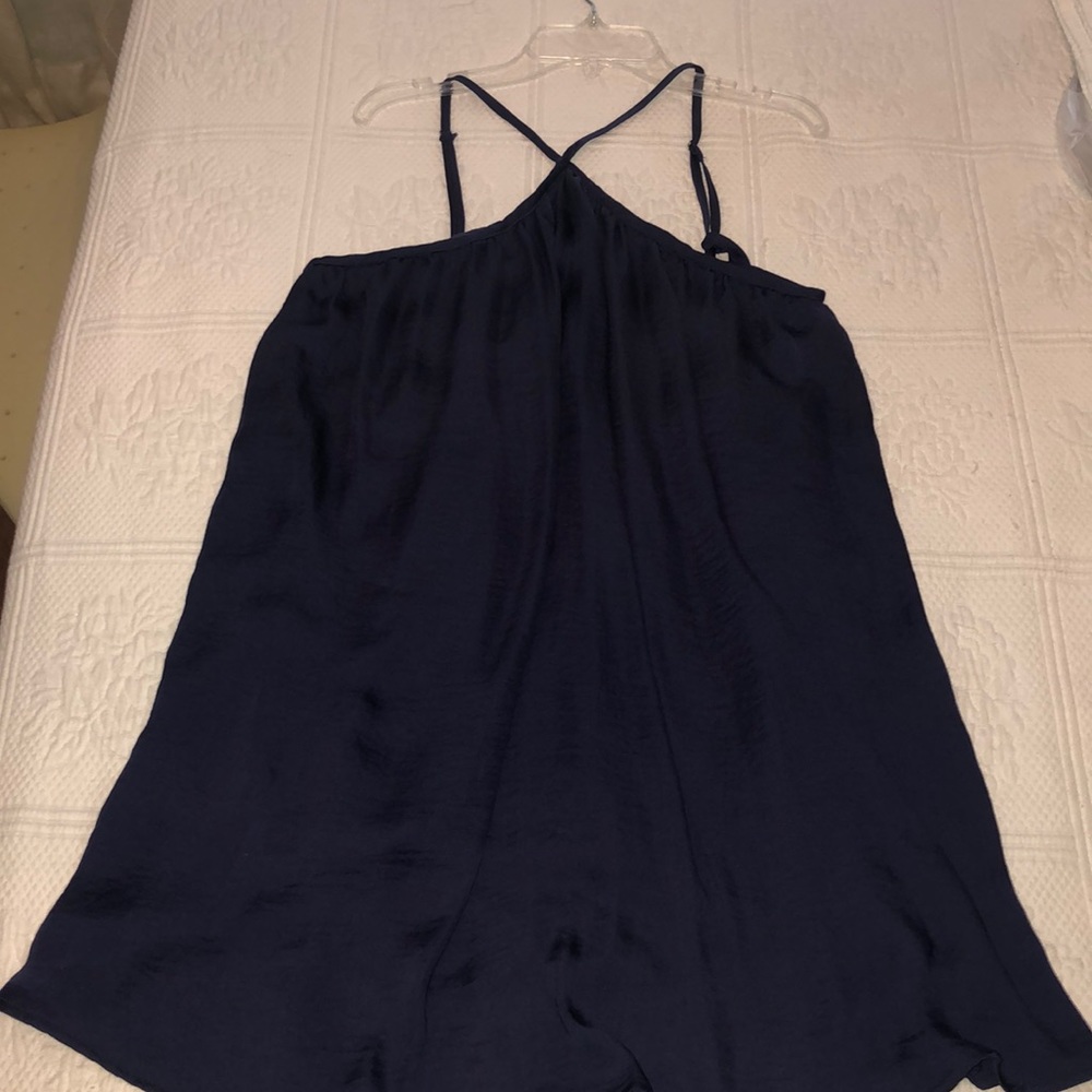 Willy Jay’s navy criss cross dress with tassels